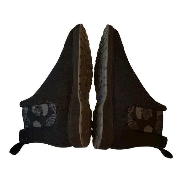 Rothys Merino Wool Chelsea Boots Black Gray Mens 13 - Picture 7 of 10